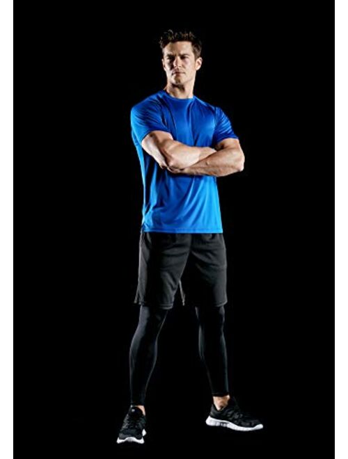 TSLA 1 or 2 Pack Men's Workout Running Shirts, Quick Dry Cool-Dri Short Sleeve Athletic Shirts, Active Sport Gym T-Shirts