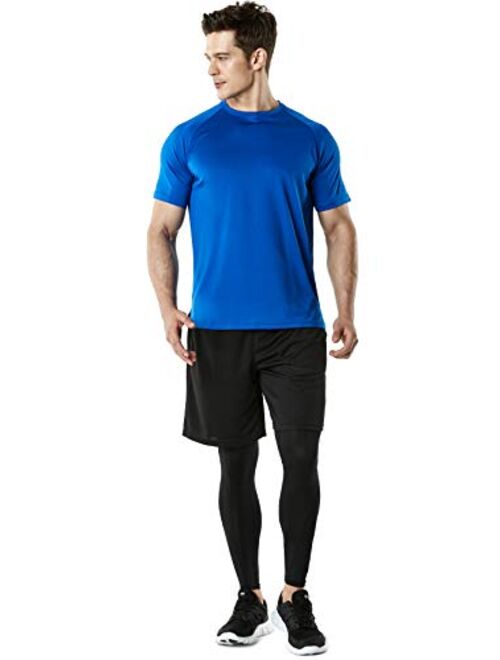 TSLA 1 or 2 Pack Men's Workout Running Shirts, Quick Dry Cool-Dri Short Sleeve Athletic Shirts, Active Sport Gym T-Shirts