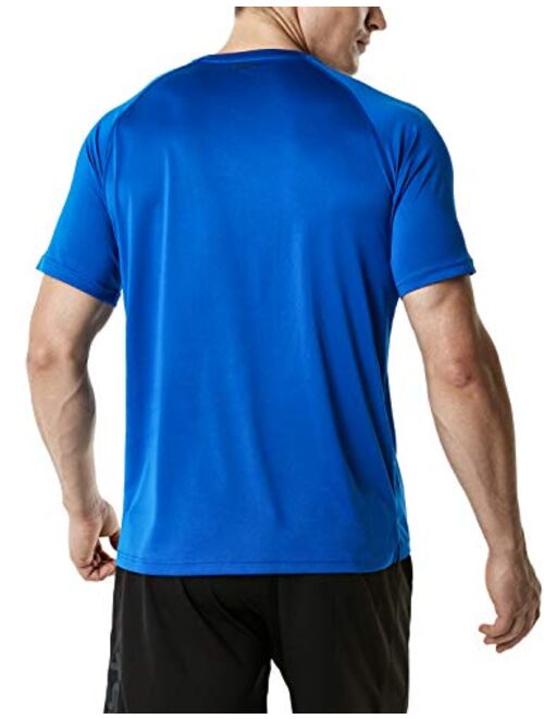 TSLA 1 or 2 Pack Men's Workout Running Shirts, Quick Dry Cool-Dri Short Sleeve Athletic Shirts, Active Sport Gym T-Shirts