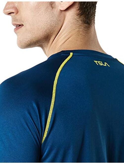 TSLA 1 or 2 Pack Men's Workout Running Shirts, Quick Dry Cool-Dri Short Sleeve Athletic Shirts, Active Sport Gym T-Shirts