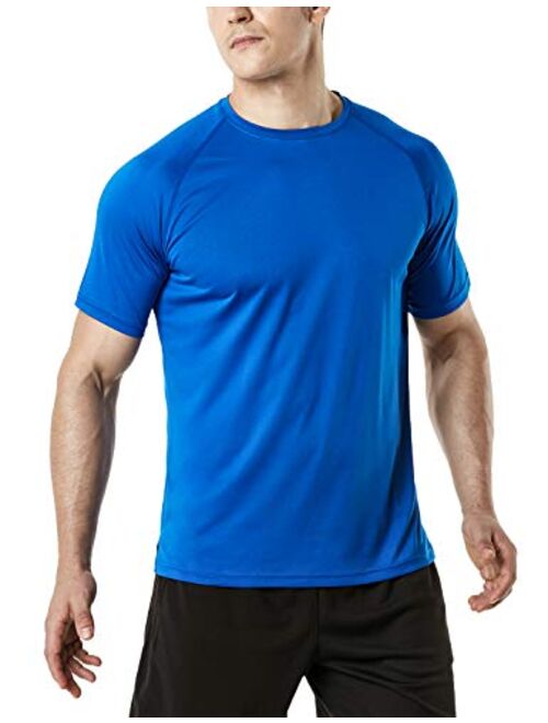 TSLA 1 or 2 Pack Men's Workout Running Shirts, Quick Dry Cool-Dri Short Sleeve Athletic Shirts, Active Sport Gym T-Shirts