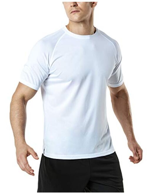 TSLA 1 or 2 Pack Men's Workout Running Shirts, Quick Dry Cool-Dri Short Sleeve Athletic Shirts, Active Sport Gym T-Shirts