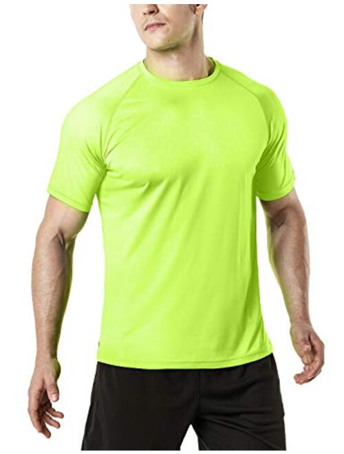 TSLA 1 or 2 Pack Men's Workout Running Shirts, Quick Dry Cool-Dri Short Sleeve Athletic Shirts, Active Sport Gym T-Shirts