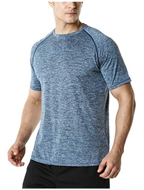 TSLA 1 or 2 Pack Men's Workout Running Shirts, Quick Dry Cool-Dri Short Sleeve Athletic Shirts, Active Sport Gym T-Shirts