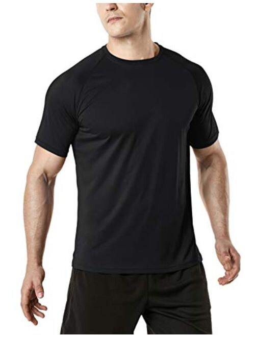 TSLA 1 or 2 Pack Men's Workout Running Shirts, Quick Dry Cool-Dri Short Sleeve Athletic Shirts, Active Sport Gym T-Shirts