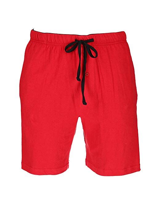 Hanes Men's 2-Pack Knit Sleep Pajama Drawstring Shorts