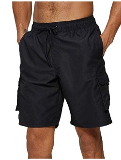 Vogyal Mens Swim Trunks Quick Dry Beach Bathing Suit with Mesh Lining