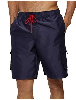 Vogyal Mens Swim Trunks Quick Dry Beach Bathing Suit with Mesh Lining