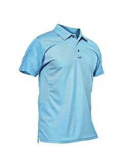 Men's Polo Shirt Quick Dry Performance Long and Short Sleeve Tactical Shirts Pique Jersey Golf Shirt