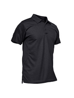 Men's Polo Shirt Quick Dry Performance Long and Short Sleeve Tactical Shirts Pique Jersey Golf Shirt