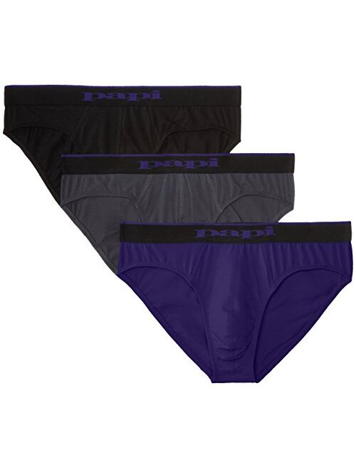 Papi Men's 3-Pack Premium Performance Cotton Stretch Brief