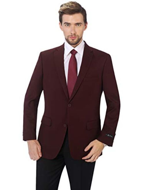 P&L Men's Premium Stretch Classic Fit Sport Coat Suit Jacket Blazer