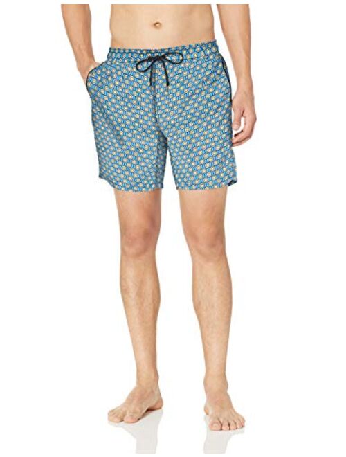 Mr. Swim Men's Swim Trunks with Mesh Lining - Quick Dry Bathing Suit with Pockets - 7.5 Inch Inseam