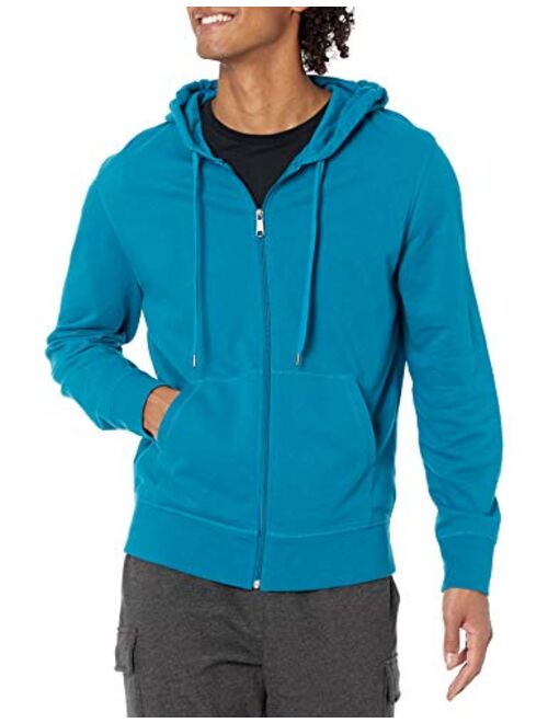 Amazon Essentials Men's Lightweight French Terry Full-Zip Hooded Sweatshirt