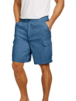 KingSize Men's Big and Tall Knockarounds 8" Cargo Shorts