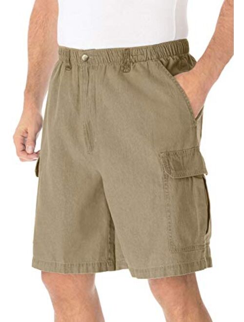 KingSize Men's Big and Tall Knockarounds 8" Cargo Shorts