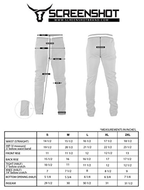 Screenshotbrand Mens Hip Hop Premium Slim Fit Track Pants - Athletic Jogger Bottom with Side Taping