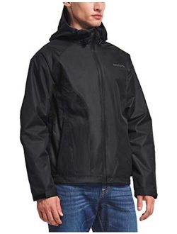 Men's Waterproof Rain Jacket Lightweight Windbreaker Hooded for Hiking