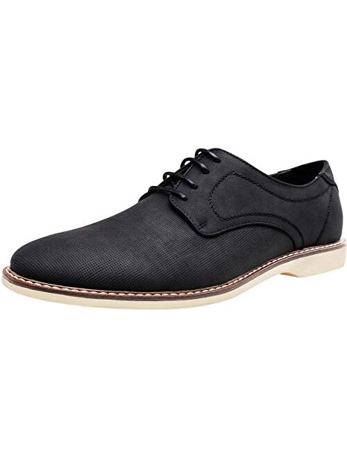 Buy JOUSEN Mens Dress Shoes Retro Plain Toe Business Casual Oxfords ...