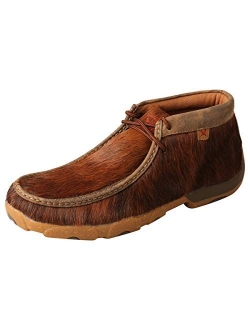 Twisted X Men's Lace Leather Handcrafted Chukka Driving Mocs