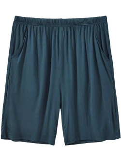 JINSHI Men's Pajama Shorts Comfortable Lounge Sleep Shorts with Pockets