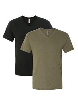 Next Level Men's Short Sleeve Triblend Vee Tee