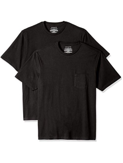 Men's 2-Pack Loose-fit Short-Sleeve Crewneck Pocket T-Shirt