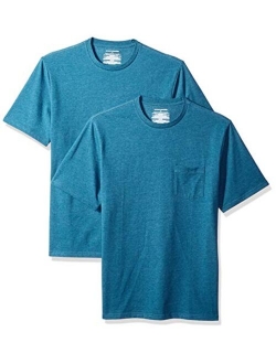 Men's 2-Pack Loose-fit Short-Sleeve Crewneck Pocket T-Shirt