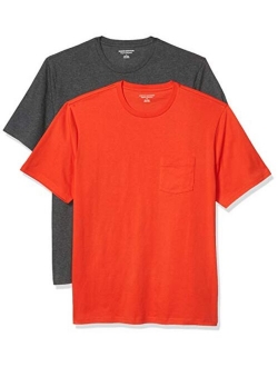 Men's 2-Pack Loose-fit Short-Sleeve Crewneck Pocket T-Shirt