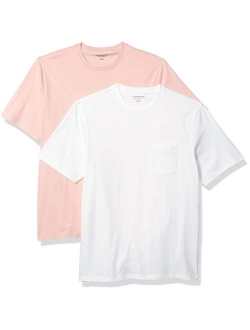 Men's 2-Pack Loose-fit Short-Sleeve Crewneck Pocket T-Shirt