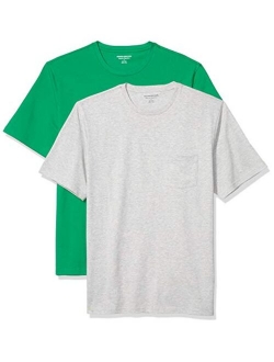 Men's 2-Pack Loose-fit Short-Sleeve Crewneck Pocket T-Shirt