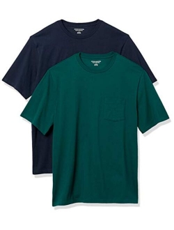 Men's 2-Pack Loose-fit Short-Sleeve Crewneck Pocket T-Shirt