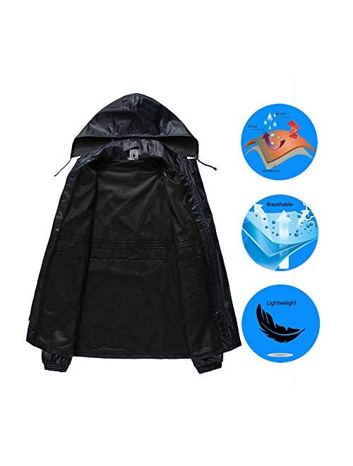 Liuhong Rain Coats for Men Lightweight Waterproof Rain Suit for Motorcycle Golf Fishing(Jacket&Pants)