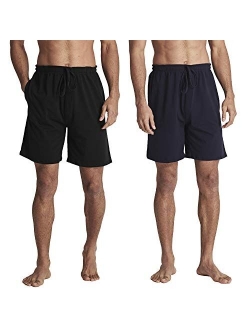 HOFISH Men's Comfy Pajama Sleeping Shorts Bottom Lounging Shorts 100% Cotton Sleepwear