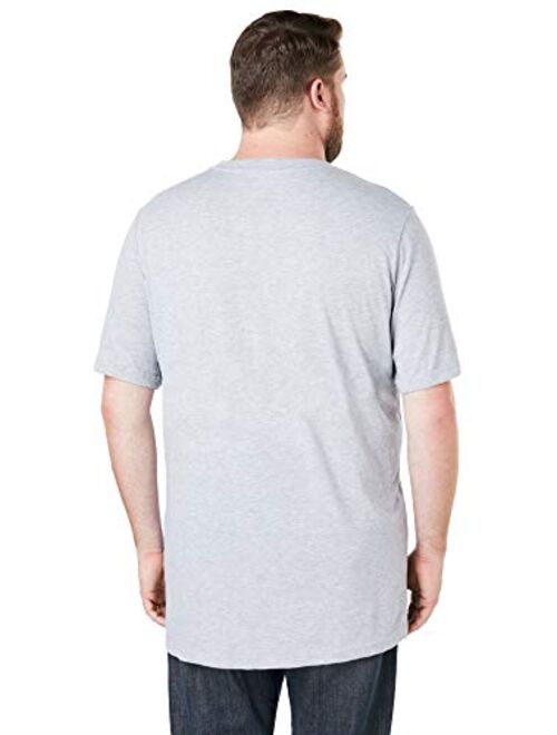 KingSize Men's Big and Tall Shrink-Less Lightweight Longer-Length Crewneck Pocket T-Shirt