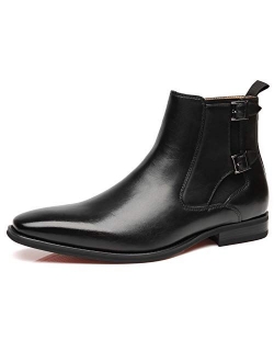 La Milano Men's Chelsea Boots Genuine Leather Comfortable Ankle Boots Classic.