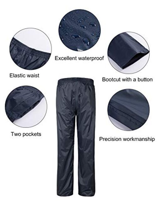 SWISSWELL Mens Rain Suit Waterproof Lightweight Fishing Rain Gear