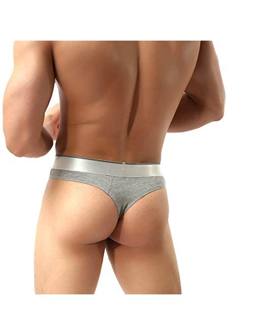 MuscleMate Hot Men's Thong Underwear, Men's Butt-Flaunting Thong Undie, Mens Underwear Showing Off Bubble Butt