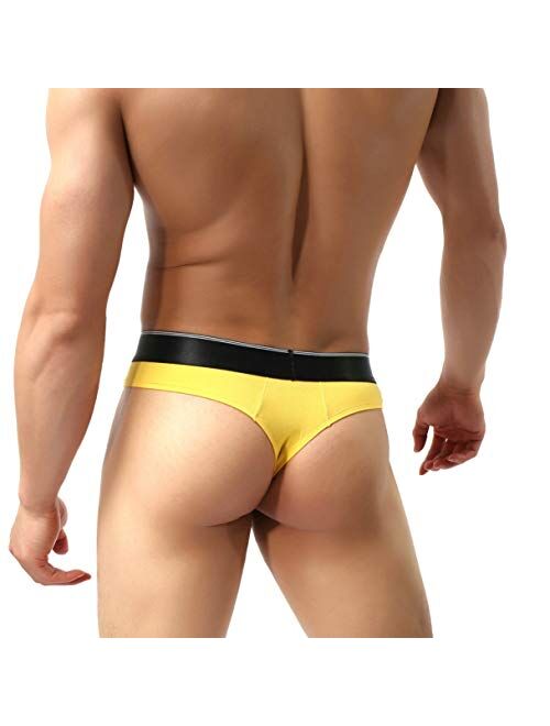 MuscleMate Hot Men's Thong Underwear, Men's Butt-Flaunting Thong Undie, Mens Underwear Showing Off Bubble Butt