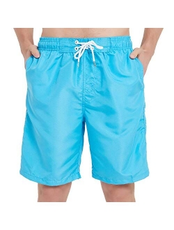 KAILUA SURF Mens Swim Trunks Long, Quick Dry Mens Boardshorts, 9 Inches Inseam Mens Bathing Suits with Mesh Lining