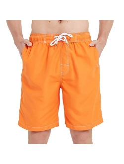 KAILUA SURF Mens Swim Trunks Long, Quick Dry Mens Boardshorts, 9 Inches Inseam Mens Bathing Suits with Mesh Lining