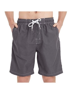 KAILUA SURF Mens Swim Trunks Long, Quick Dry Mens Boardshorts, 9 Inches Inseam Mens Bathing Suits with Mesh Lining