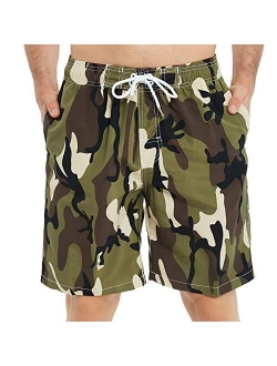 KAILUA SURF Mens Swim Trunks Long, Quick Dry Mens Boardshorts, 9 Inches Inseam Mens Bathing Suits with Mesh Lining