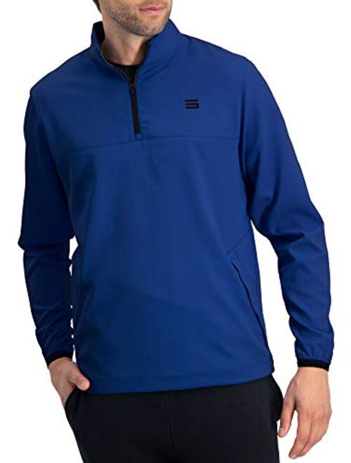 Mens Windbreaker Jackets - Half Zip Golf Pullover Wind Jacket - Vented, Dry Fit