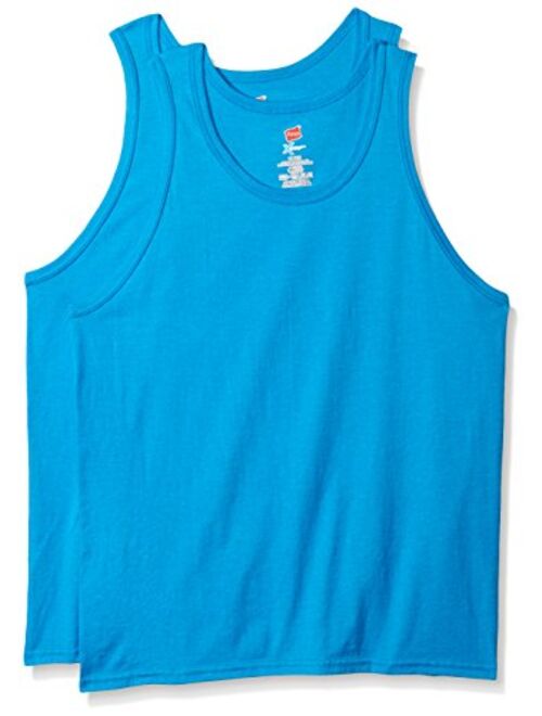 Hanes Men's Solid Round Neck Tank Top X-Temp T-Shirt 2 Pack