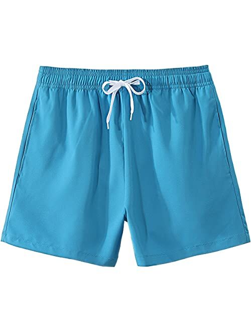 LTIFONE Mens Swim Trunks Quick Dry Beach Board Shorts Drawstring Lightweight with Elastic Waist and Pockets