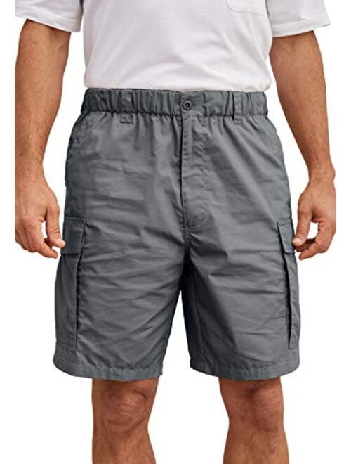 KingSize Men's Big and Tall 8" Moisture Wicking Cargo Shorts