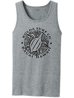 Koloa Surf Custom Cotton Solid Graphic Tank Tops in Sizes S-4XL