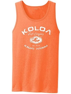 Koloa Surf Custom Cotton Solid Graphic Tank Tops in Sizes S-4XL