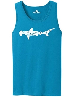 Koloa Surf Custom Cotton Solid Graphic Tank Tops in Sizes S-4XL